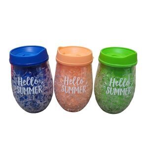 Set of 3 freezable cups